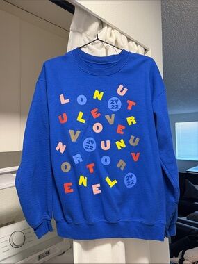 2022 Official Harry Styles Love On Tour Blue Sweater Sweatshirt LA Concert